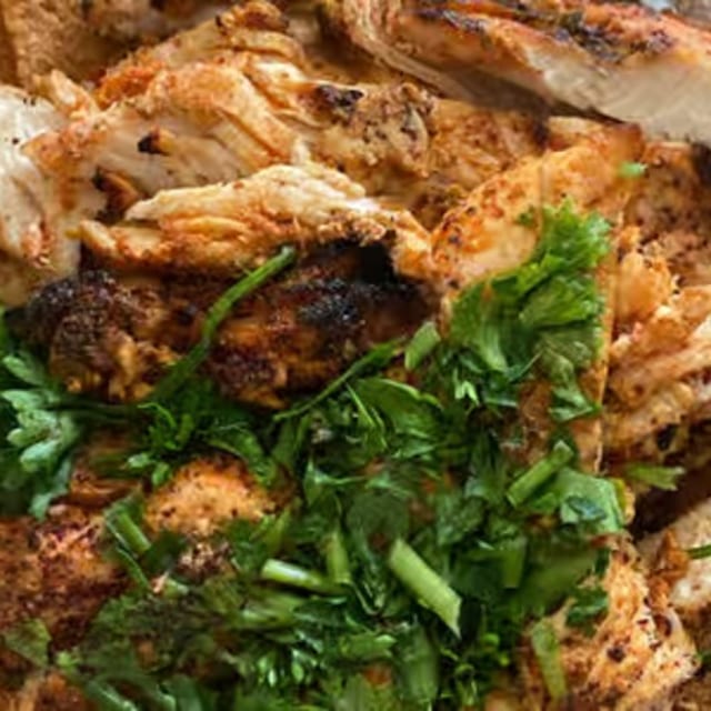 Chicken Feta Fattoush Salad.