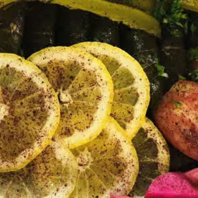 Mini Grape Leaves Appetizer.