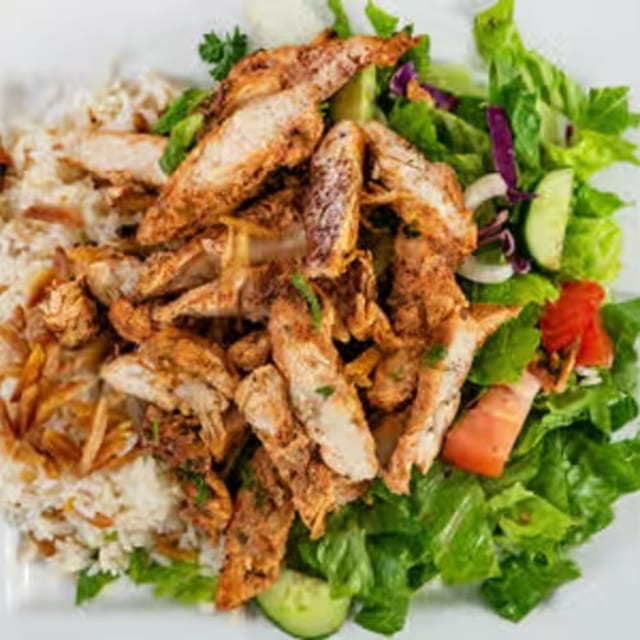 Chicken Rice Almond Salad.