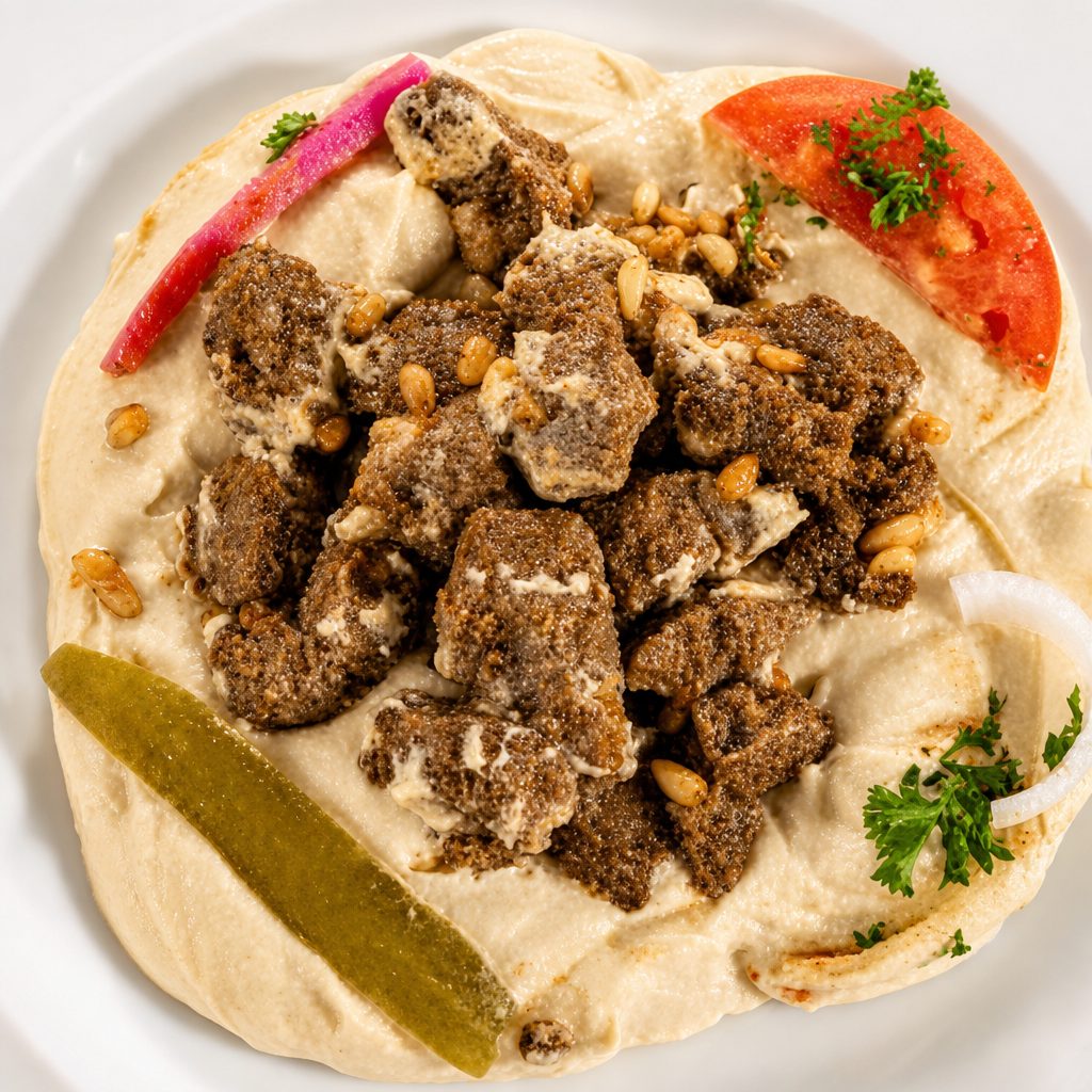 Hommous with Ghallaba.