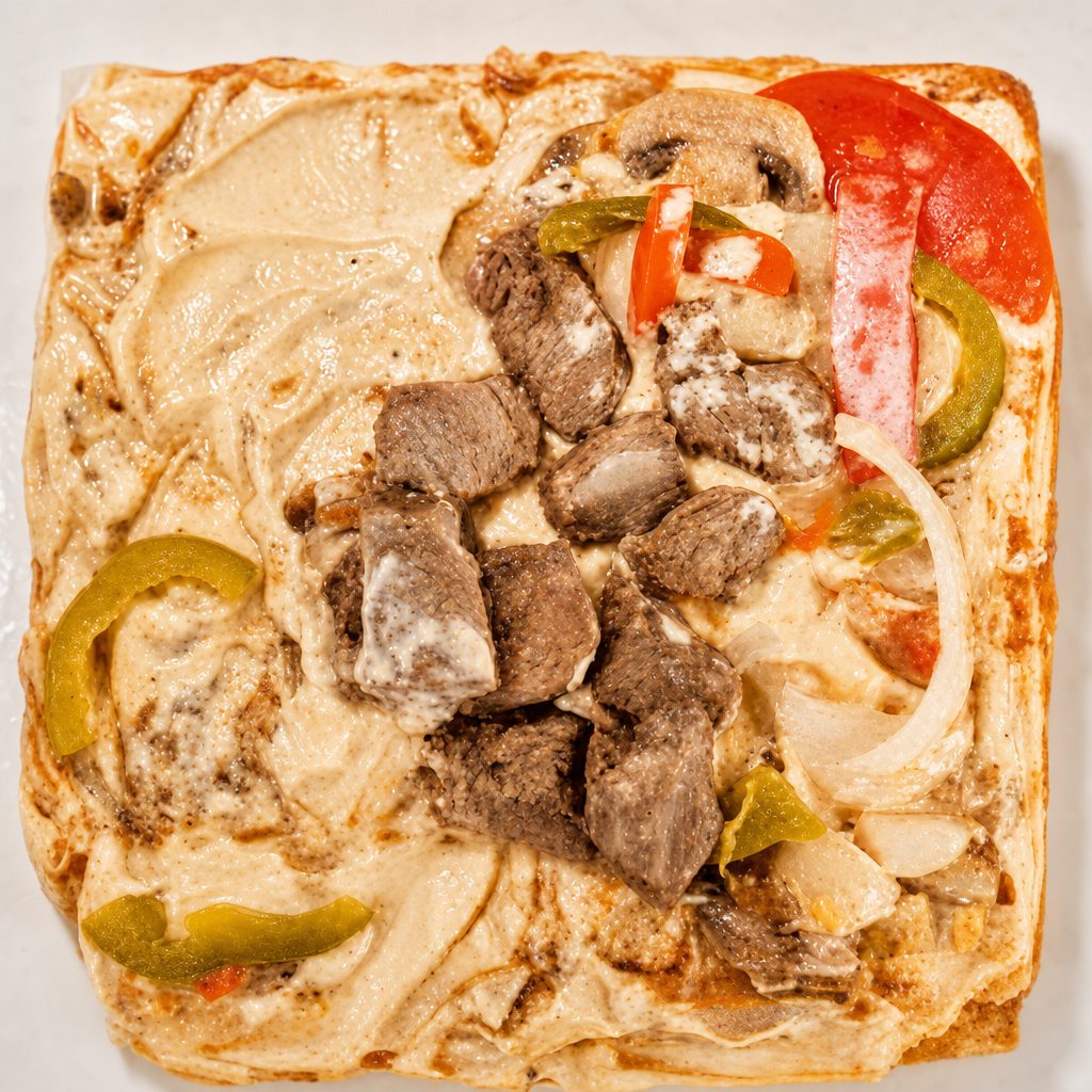 Hummus with Sautéed Meat.